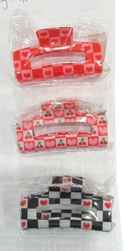 Check you Out Hair Claw Clips-Valentine’s