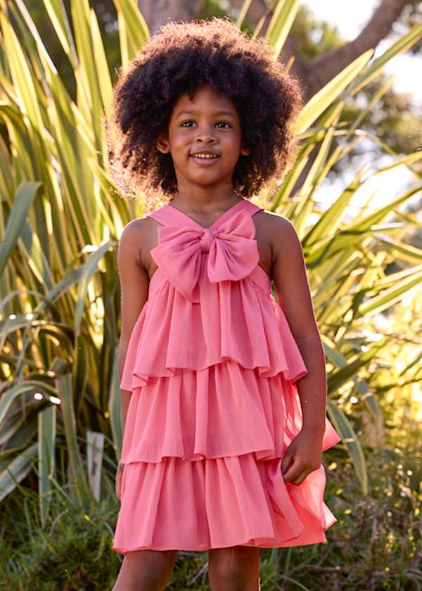 Girl's ruffled bambula dress