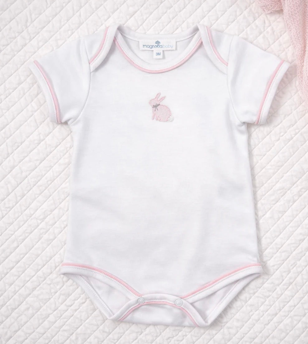 Leaping Bunnies Lap Bodysuit-Pink