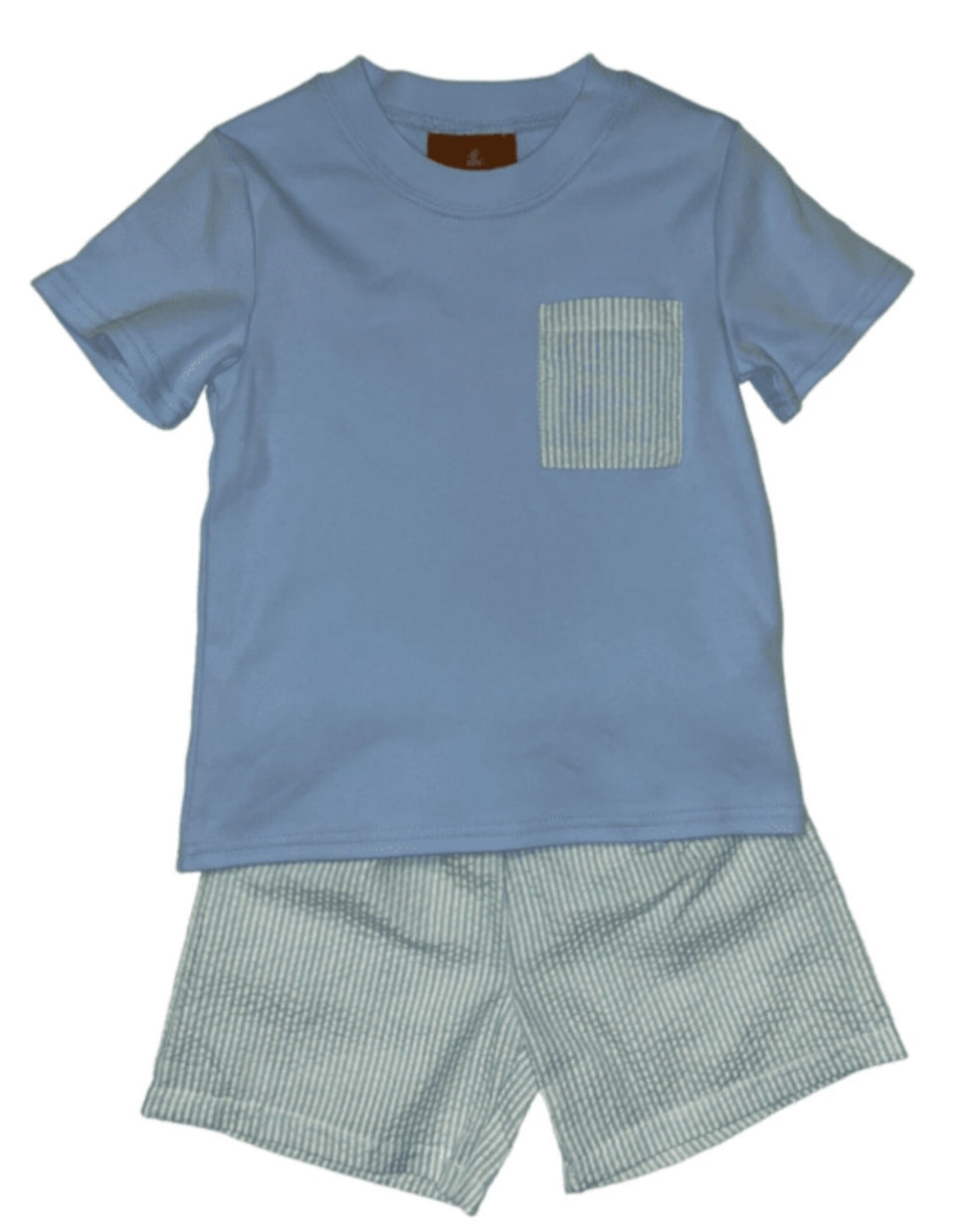 Millie Jay Hudson Short Set-Blue & Aqua