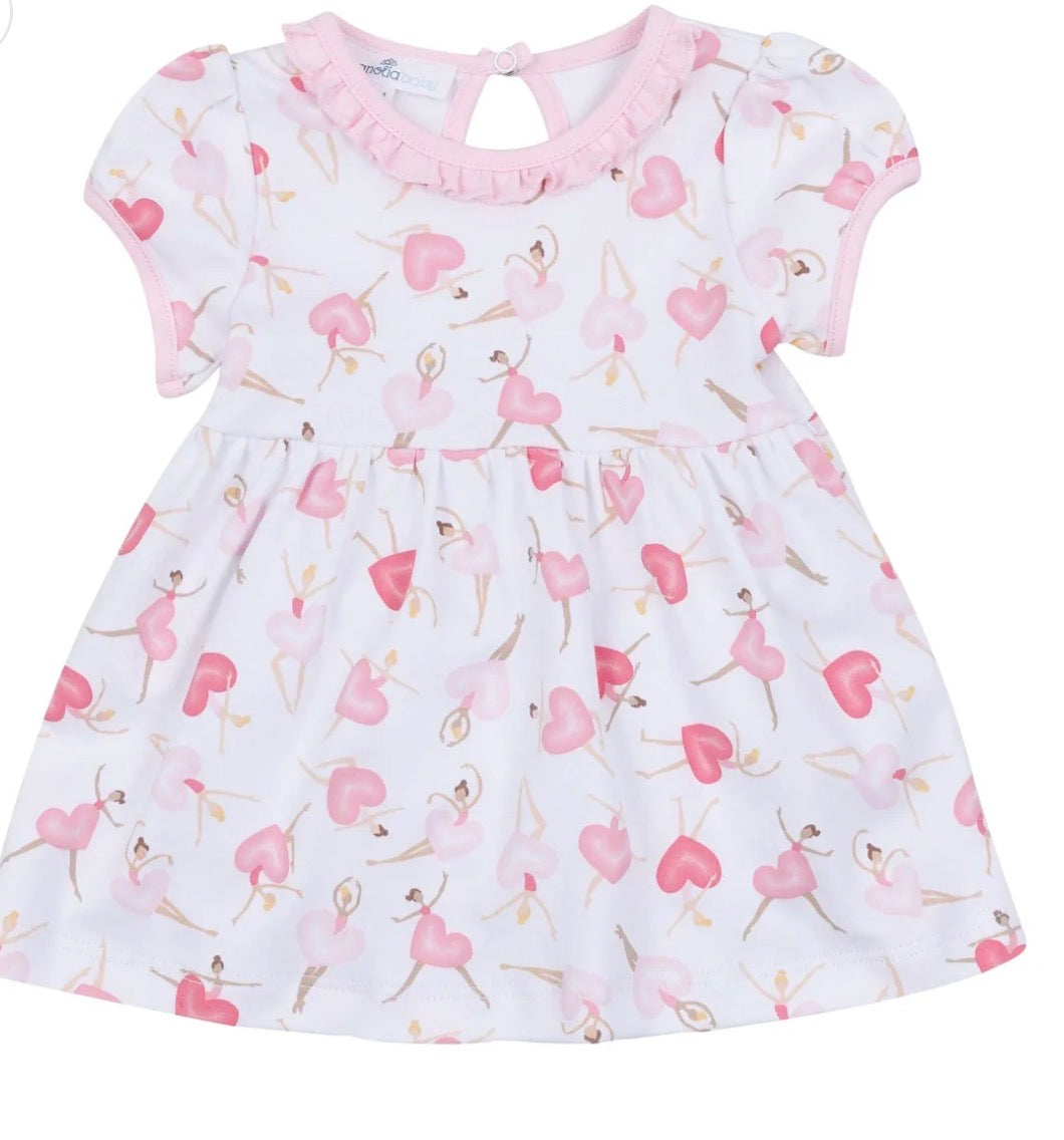 Dancing Hearts Short Sleeve Dress