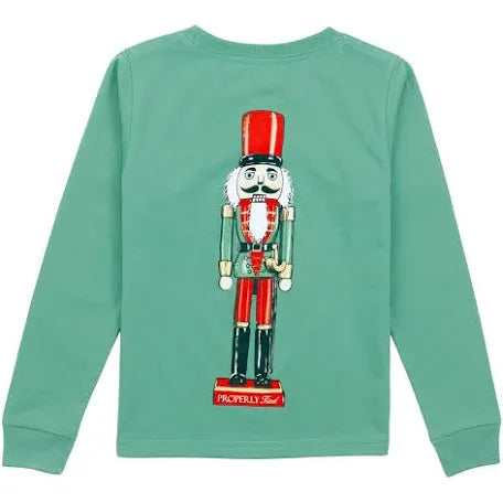 Boys LS Nutcracker Tee-Ivy Green