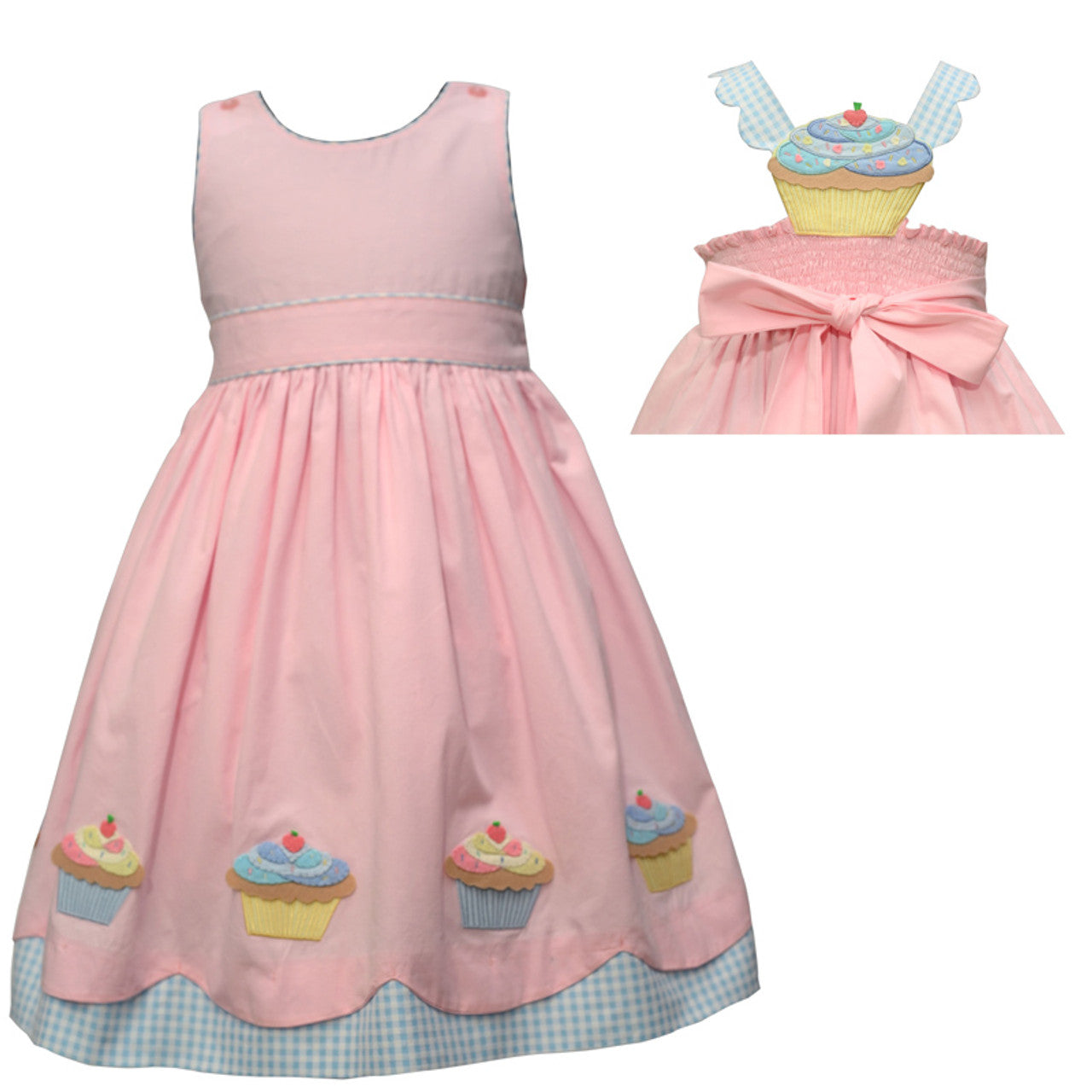 Cotton Kids Toddler Cupcake Back Dress