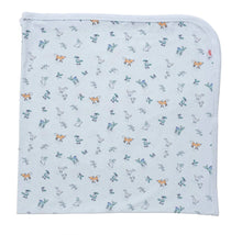 Load image into Gallery viewer, woodsy tale modal soothing swaddle blanket blue
