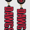 Georgia “Dawg” Drop Earrings