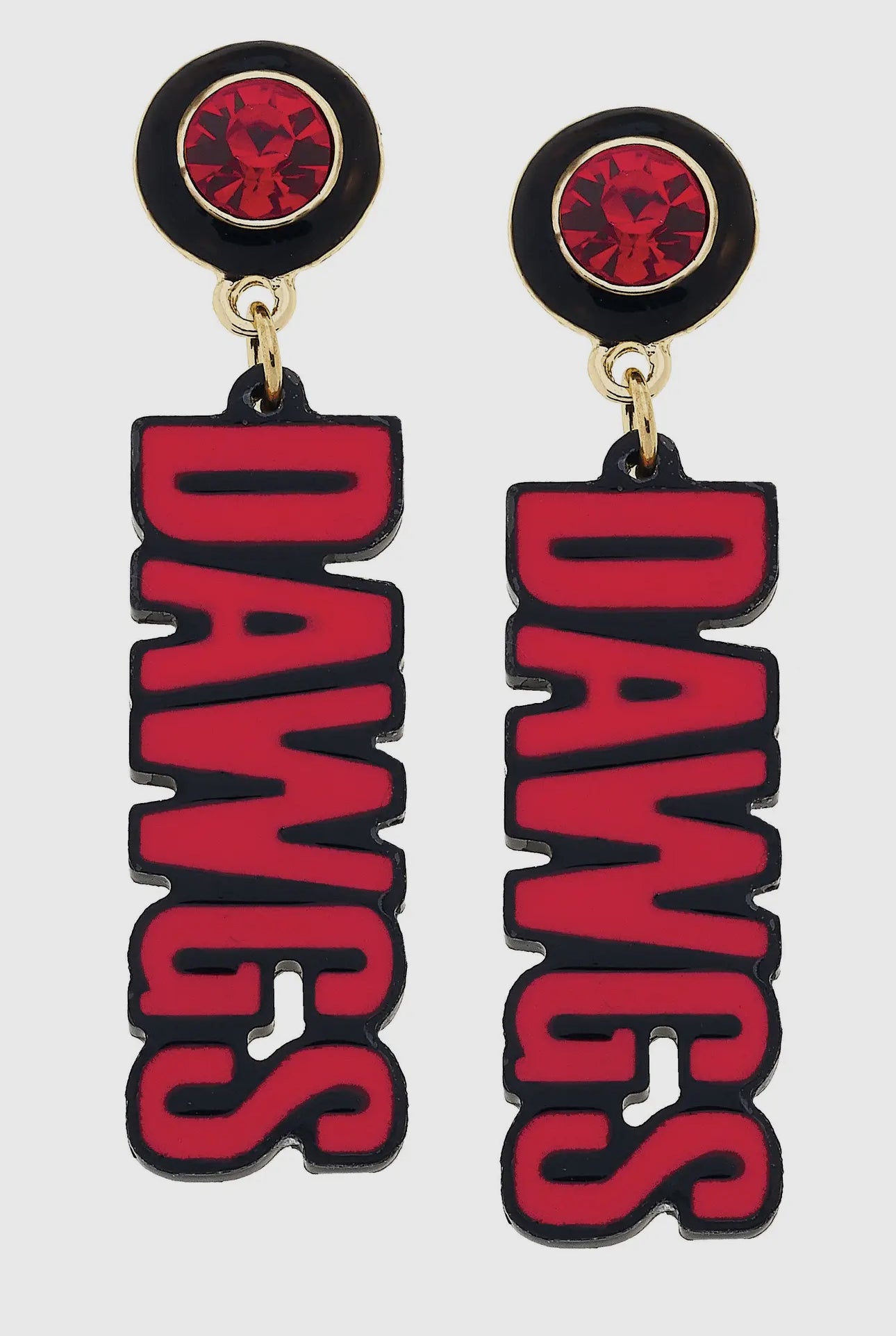 Georgia “Dawg” Drop Earrings