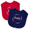 Atlanta Braves 2-Pack Bib Set