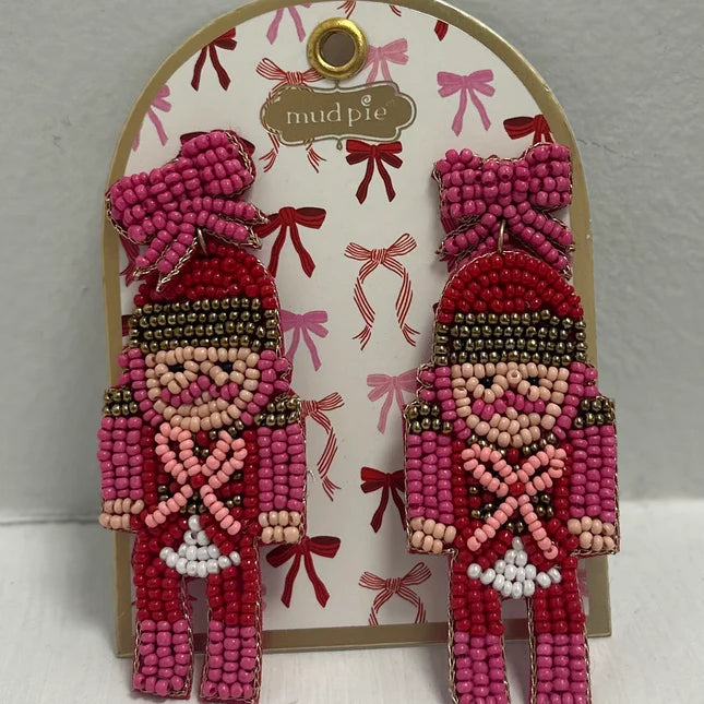 Mudpie Nutcracker Beaded Earring