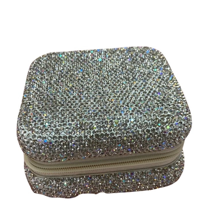 Bari Lynn Crystallized
Jewelry Box-Silver