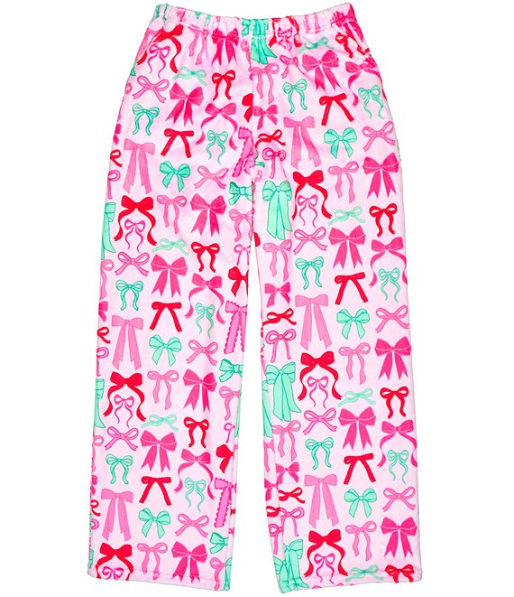 Girls Merry Bows Plush Pants