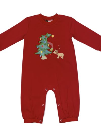 Green & Grumpy Applique Boys Romper