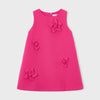 Girl's Floral Embossed Sleeveless Dress