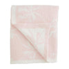 Chenille Bow Blanket-Pink