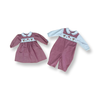 Petit Ami Boys Smocked Santa Long-All