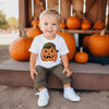 Pumpkin with Backwards Camo Hat Boys Halloween
Tee Shirt