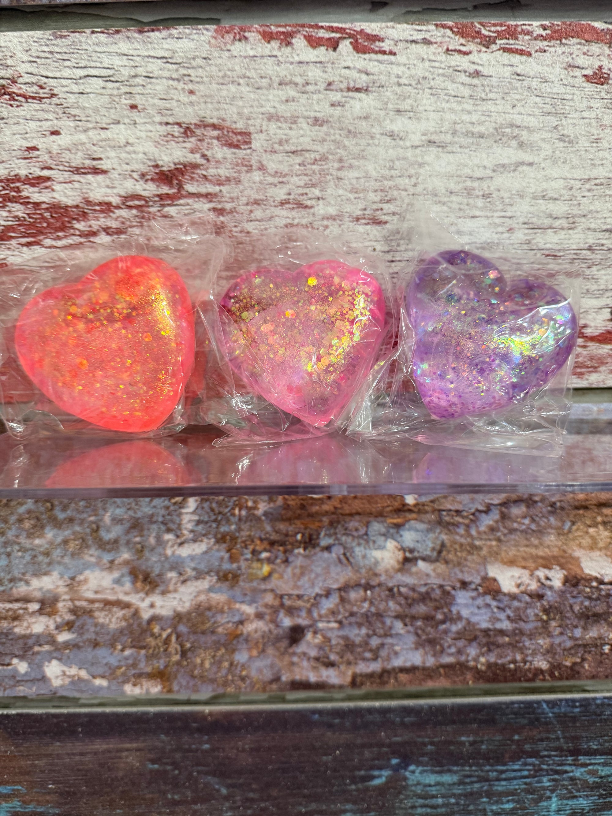 Sparkly Heart Squishies