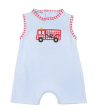 Load image into Gallery viewer, Magnolia Baby Sound the Alarm Short Playsuit
