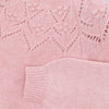 Girls Pastel Pink Openwork Knit Sweater