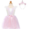 Great Pretenders Dreamy Unicorn Dress & Headband, Iridescent/Pink