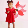 Mudpie Red Velvet Dress