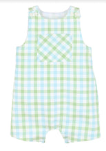 Load image into Gallery viewer, Sophie &amp; Lucas Blue and Green Gingham Jon Jon
