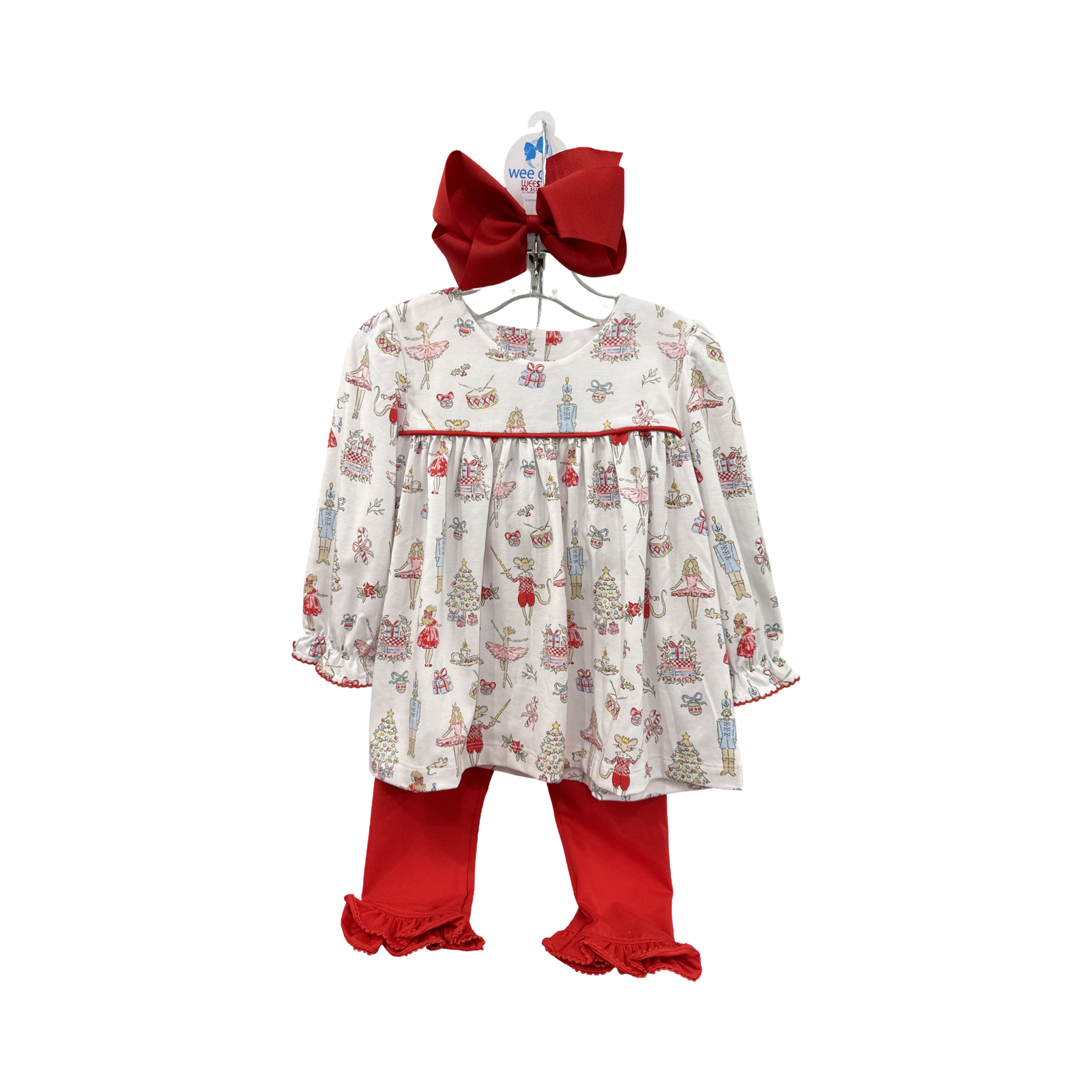 Three Sisters Nutcracker Ruffle Pant Set