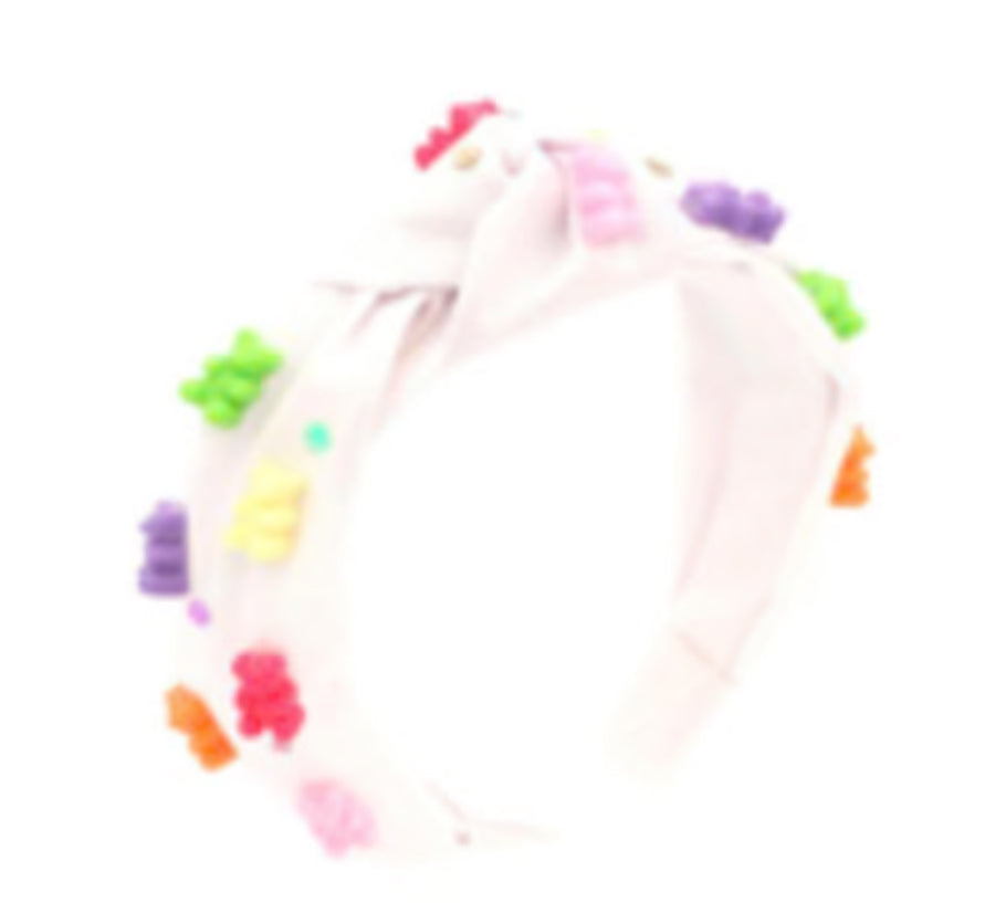 Bari Lynn 3D Gummy Bear Headband -
Iridescent White/Neon