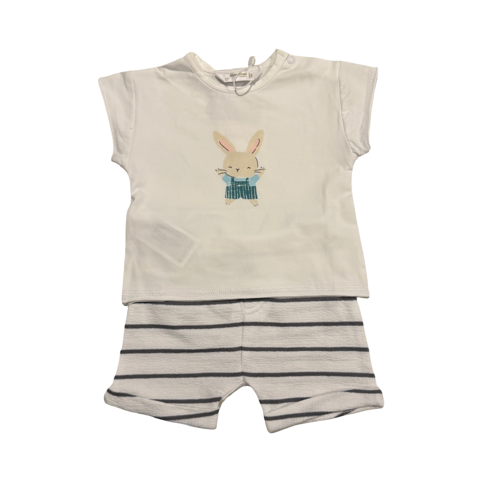 Mayoral Baby Bunny Knit Short Set