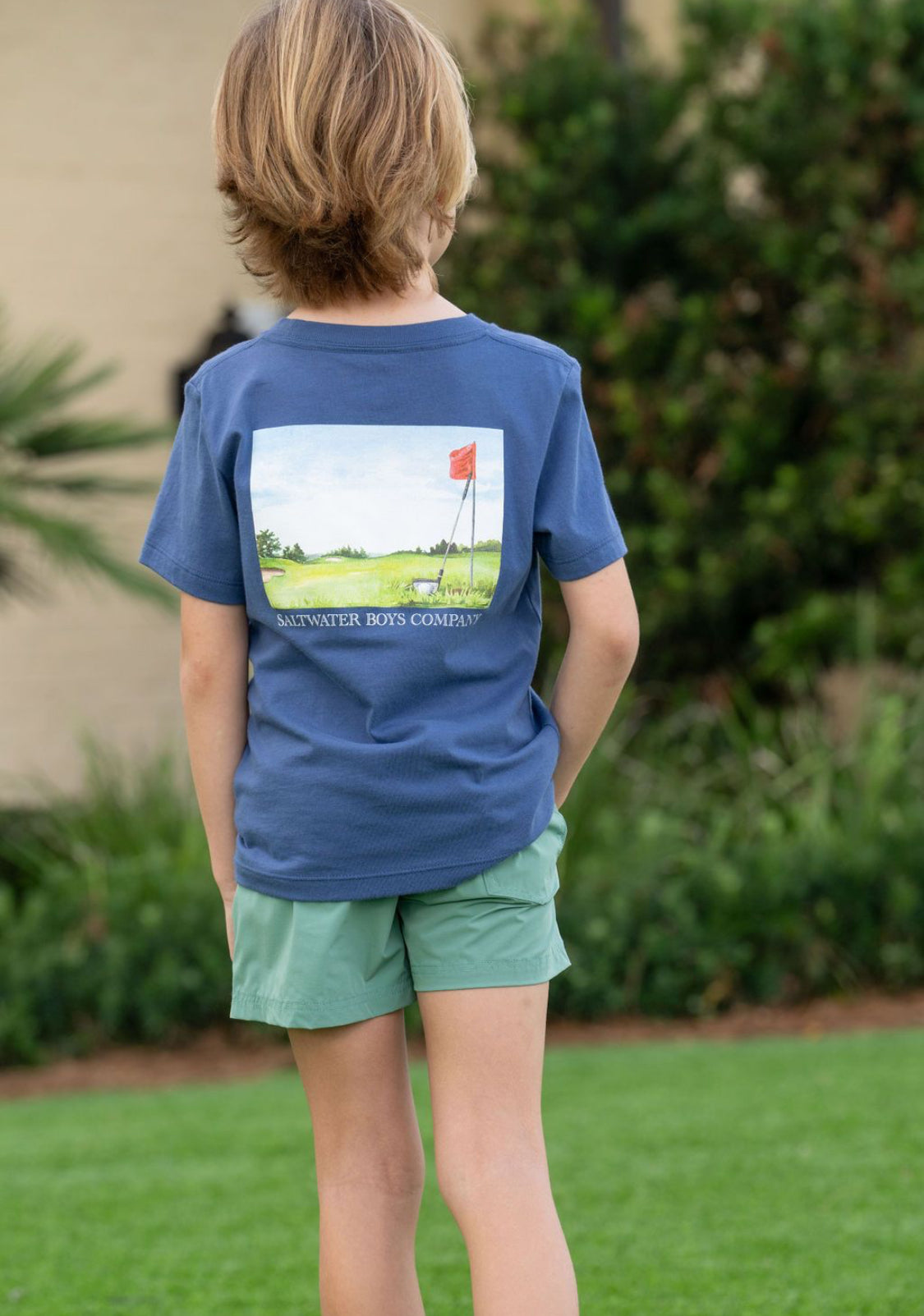 Saltwater Boys Golf S/S Pocket Tee