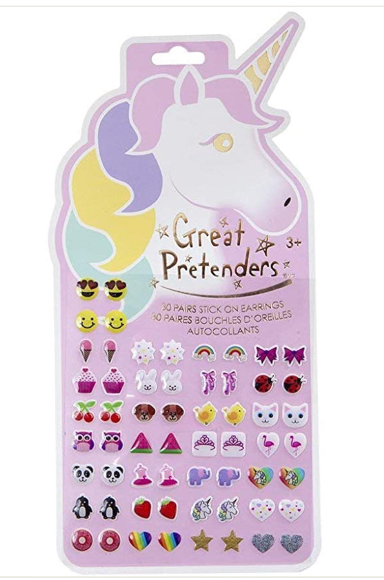 Great Pretenders Stick On Earrings 30 per pack