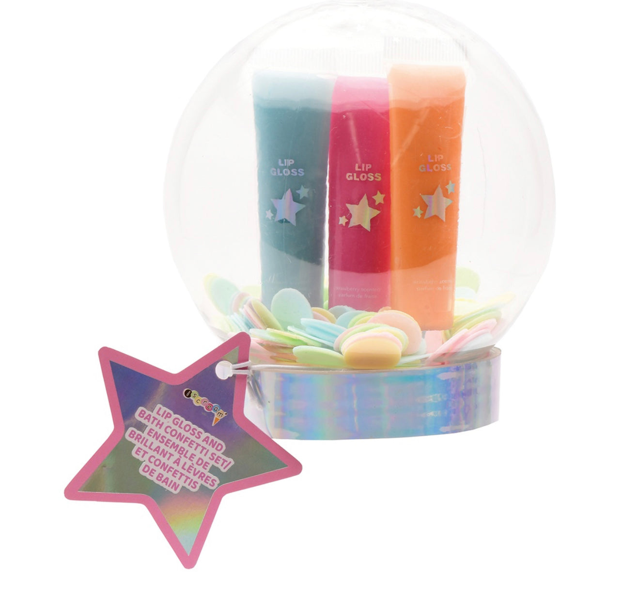 Iscream Winter Wonderland Lip Gloss and Bath Confetti