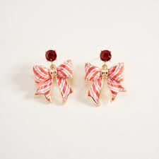 Christmas Cake Bow Earrings