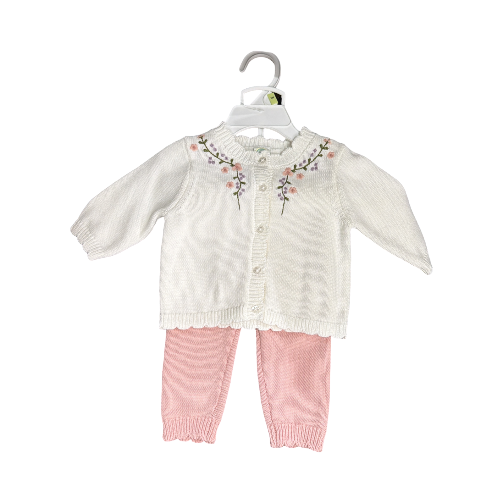 Baby Girls Embroidered Sweater Set