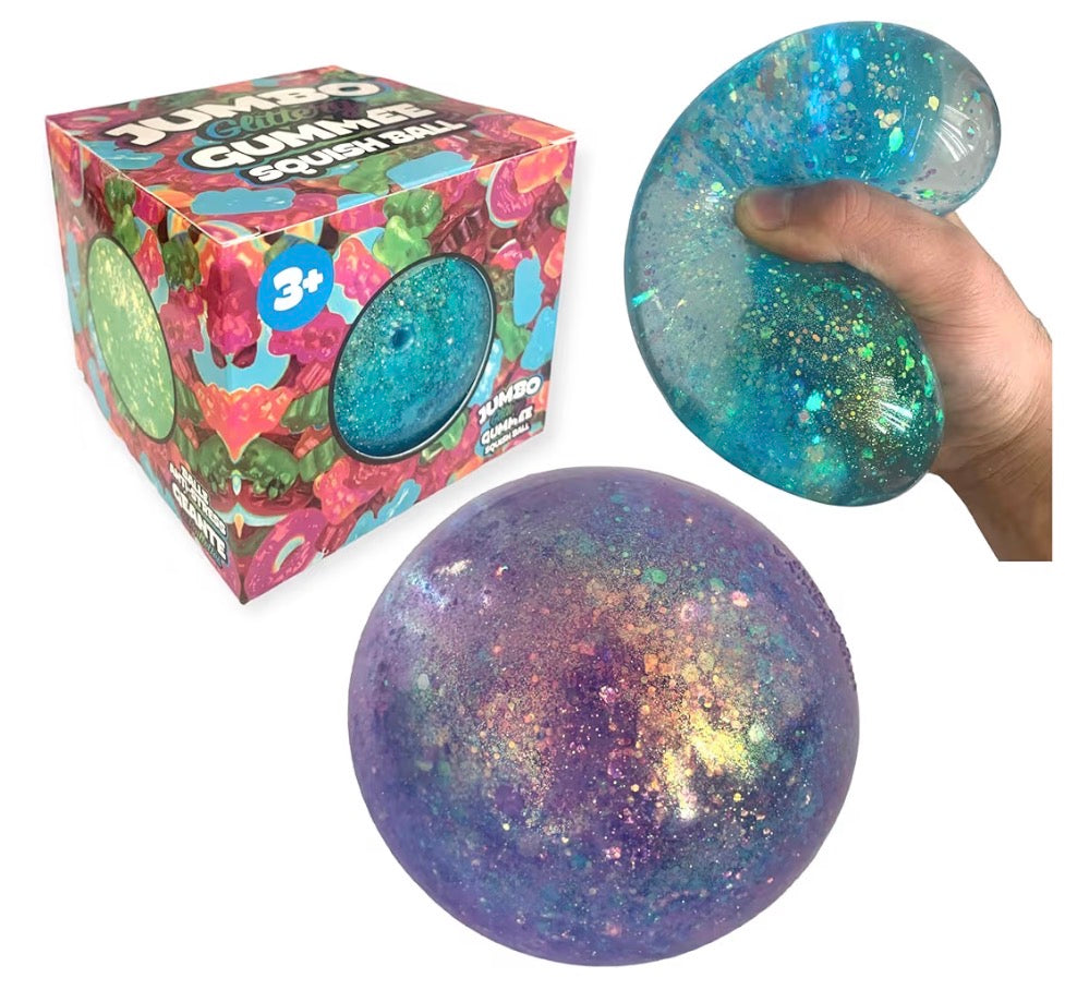 Jumbo Glittery Gummee Ball 4"