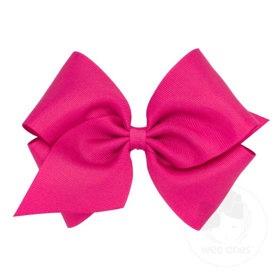 Wee Ones Bow Mini King - Shocking Pink