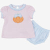 Bowtique Pumpkin Appliqué Ruffle Diaper Cover Set