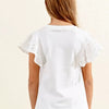 Molly Bracken Shirt with English 
Lace Sleeves-White