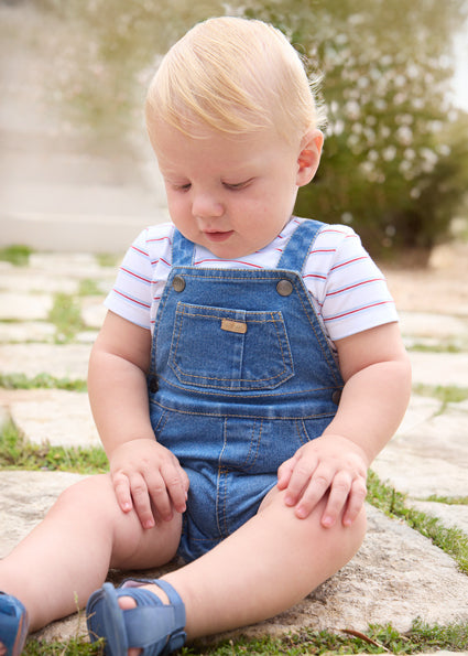 Baby Boy Denim Overall Set