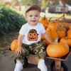 Pumpkin with Backwards Camo Hat Boys Halloween
Tee Shirt
