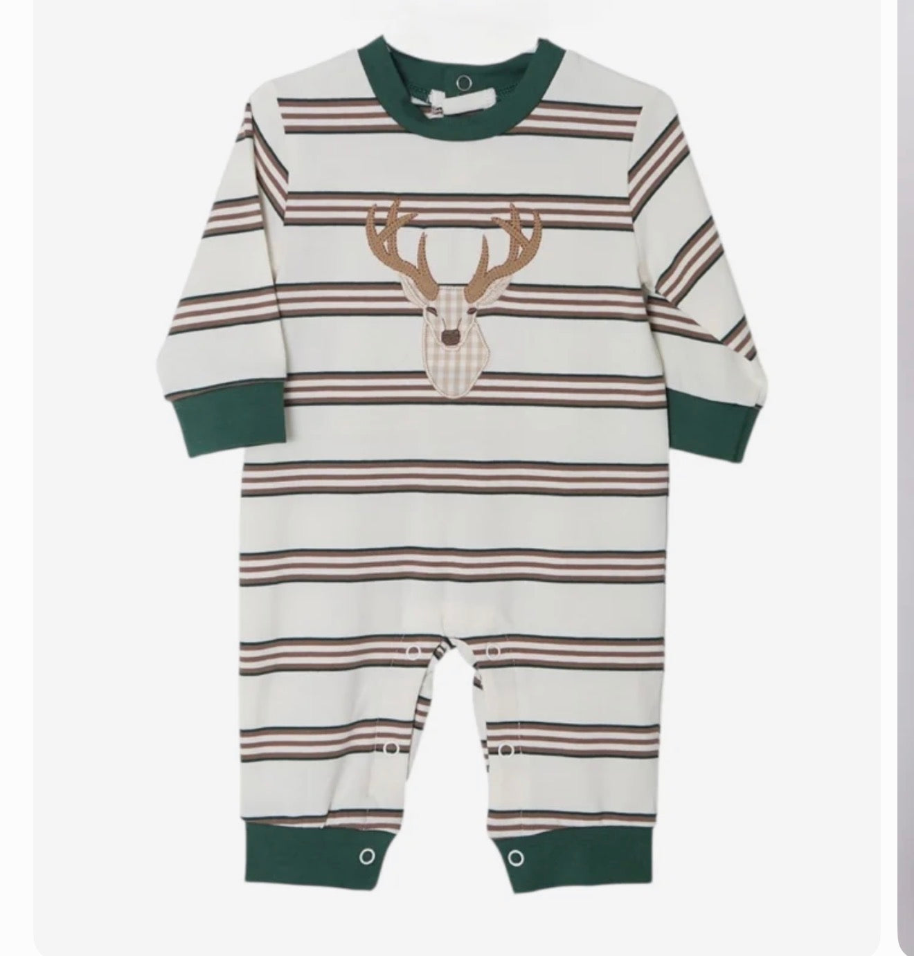 Deer Appliqué Boys Romper