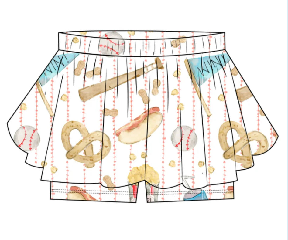 Baseball Snacks
Raglan Skirted Skort