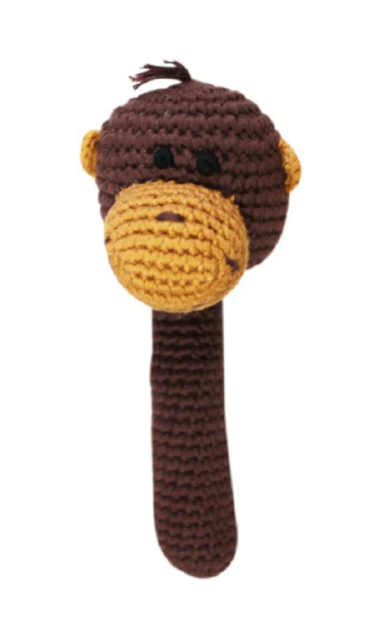 Zubels Crochet Monkey Stick Rattle