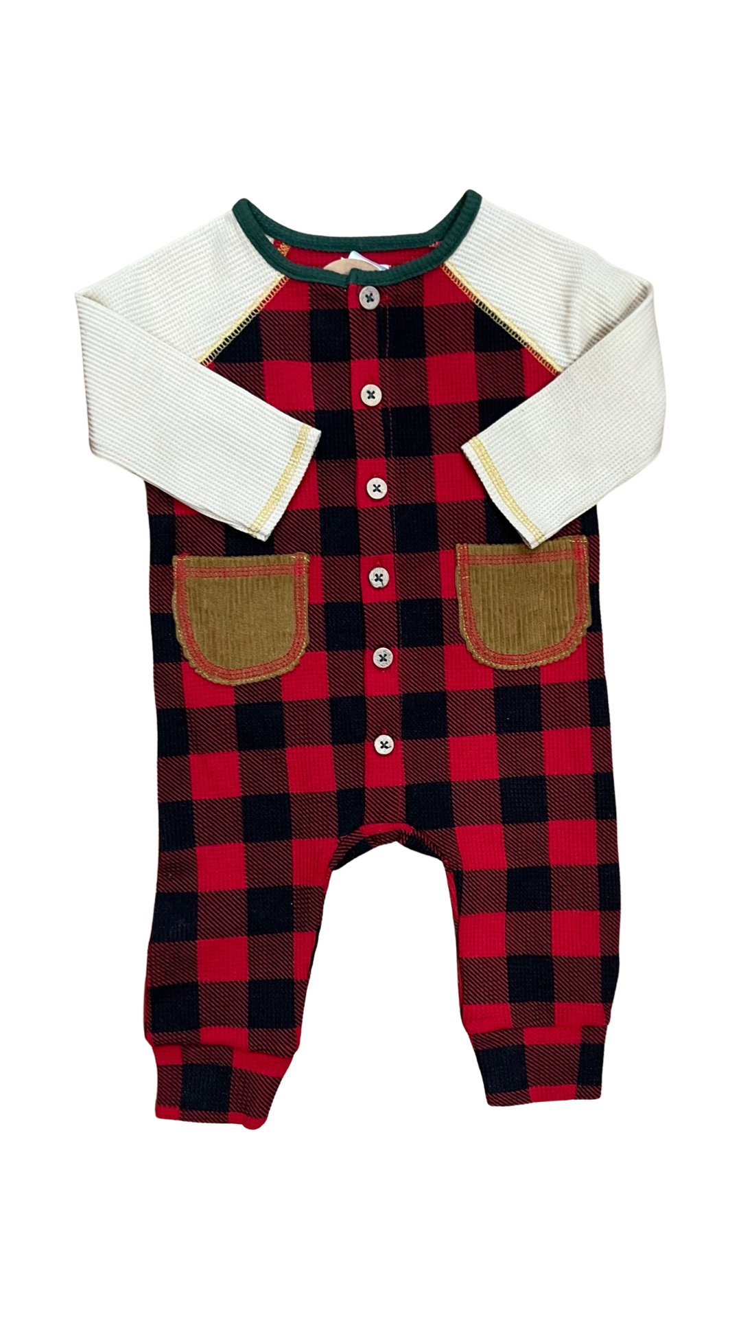 Mud Pie Buffalo Plaid Waffle Longall