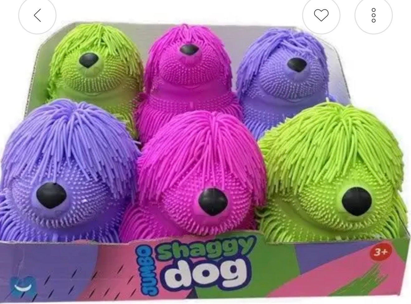 9" Jumbo Shaggy Dog
Puffer Ball