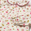 Floral/Acorn Print Long Sleeve Girls Collared Top