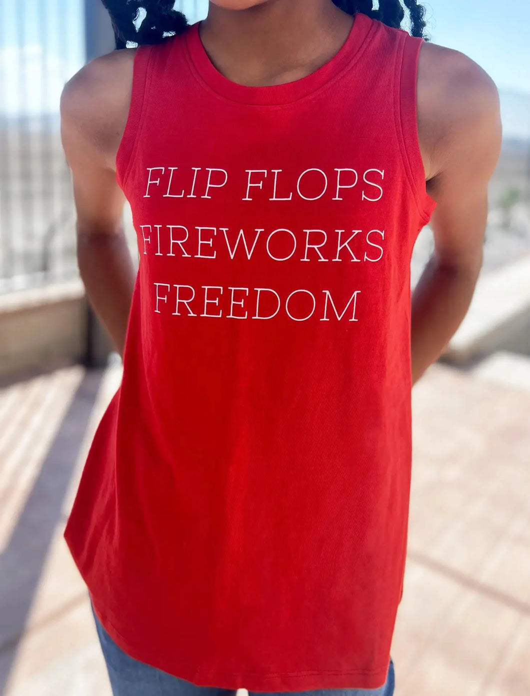 Flip Flop Fireworks and Freedom Tank Tween