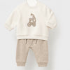 Baby boy Train Appliqué Jogger Set