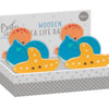 Wooden Sea Life Rattle 3.5”
