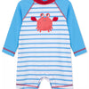 Little Me Baby Boys Long Sleeve Crab Rash-guard