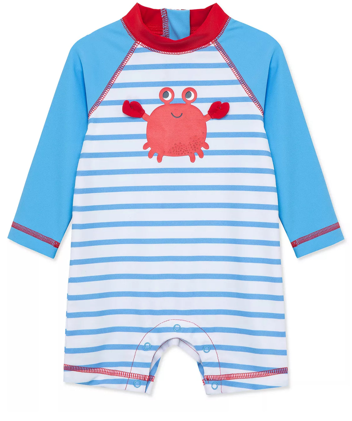 Little Me Baby Boys Long Sleeve Crab Rash-guard